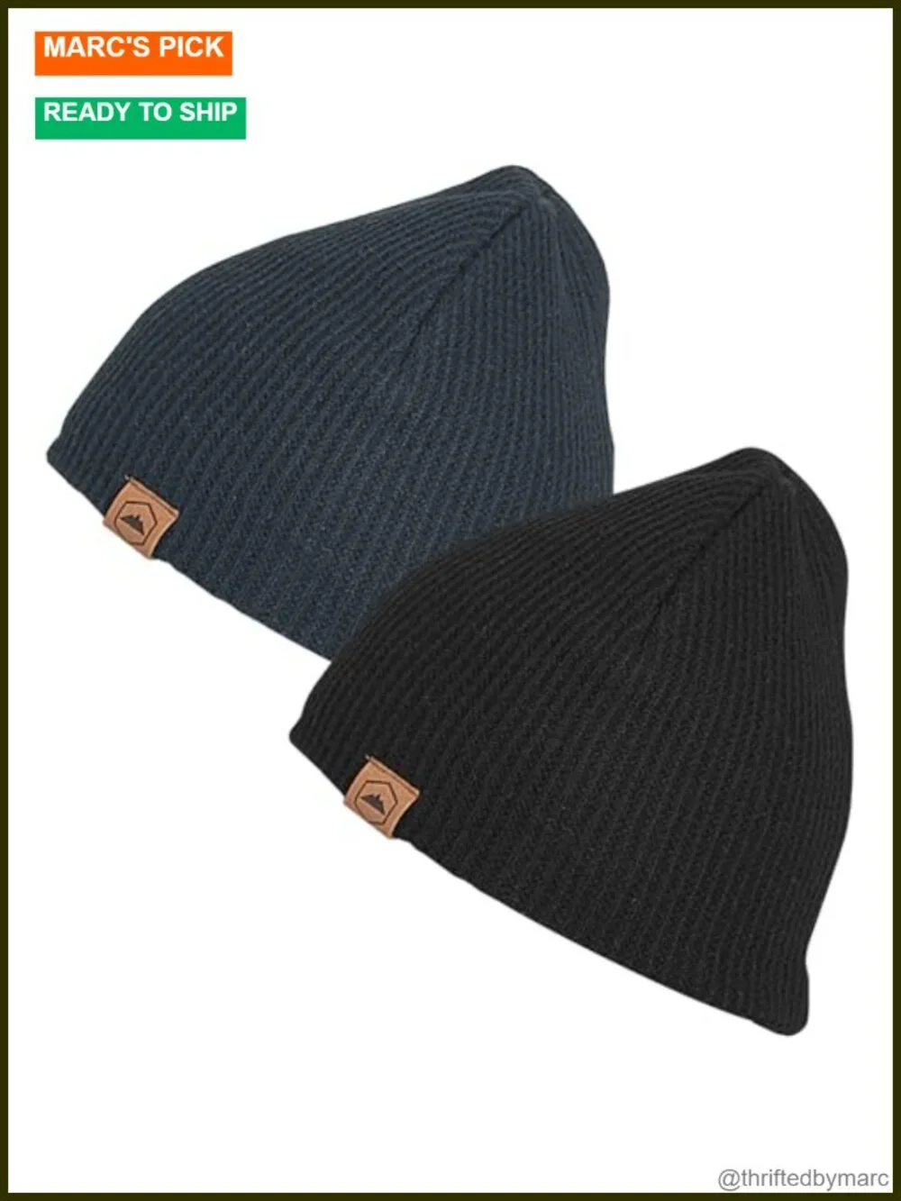 Ribbed Stretch Beanie - 4-Way Stretch Knit Hat for Outdoor Sports, Unisex